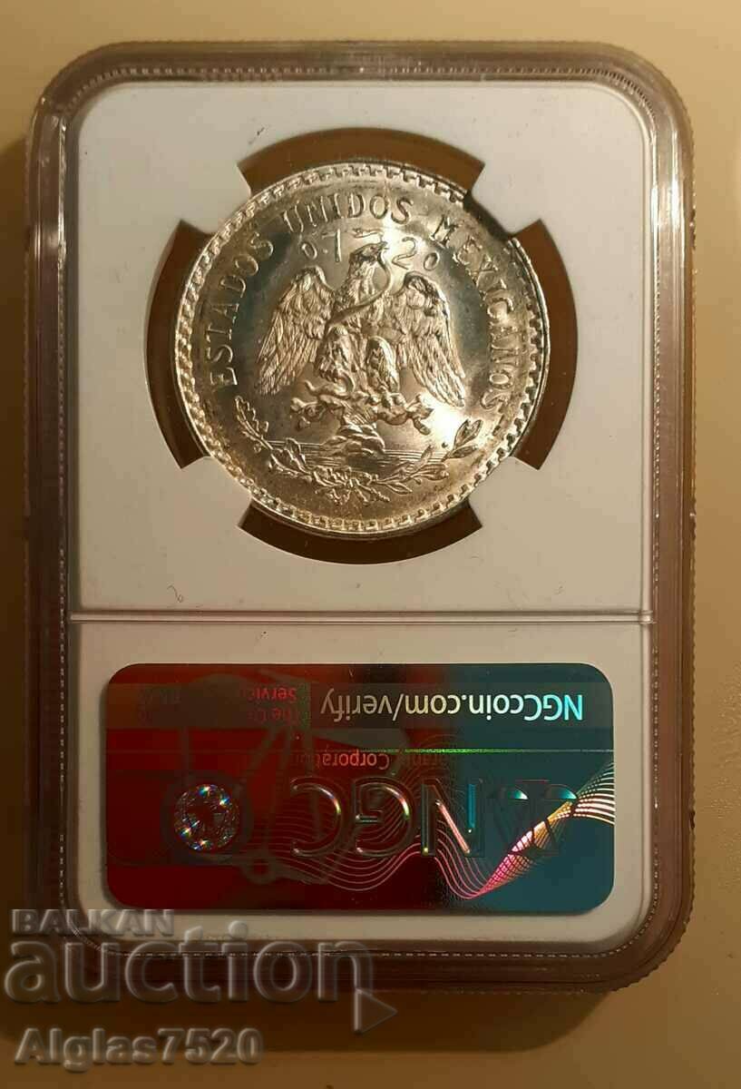 1 peso/silver/1944 MS 64 Mexico with price 230.00 BGN | € 117.60 1 peso/silver/1944 MS 64 Mexico with price 230.00 BGN | € 117.60