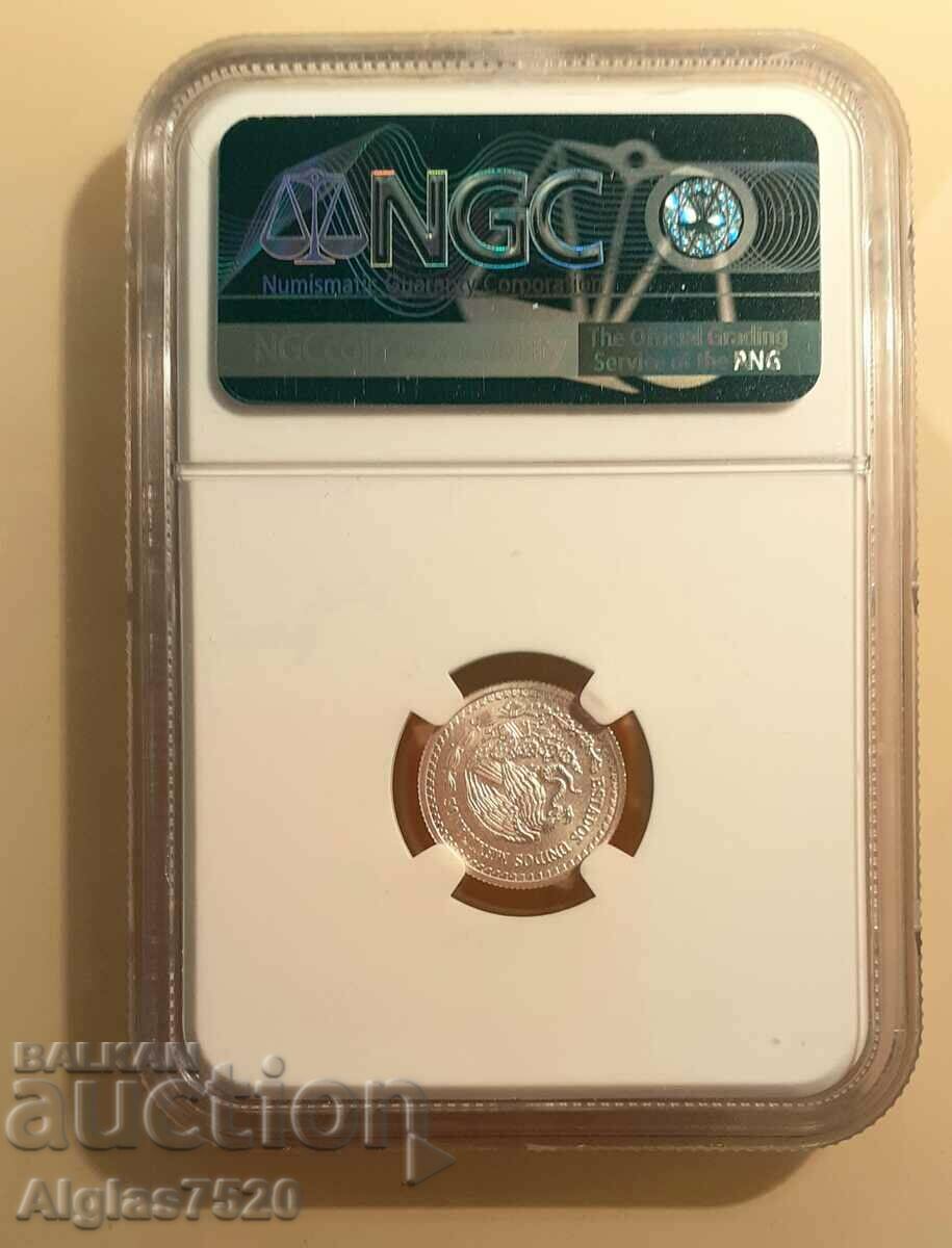 1/20 oz/silver/2019 MS 67-Mexico with price 120.00 BGN | € 61.36