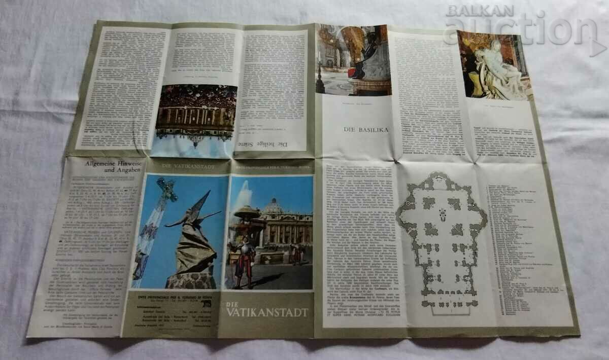 VATICAN BROCHURE GERMAN LANGUAGE 1973 with price 5.00 BGN | € 2.56