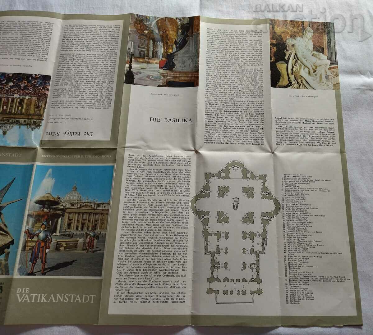 VATICAN BROCHURE GERMAN LANGUAGE 1973 - 6
