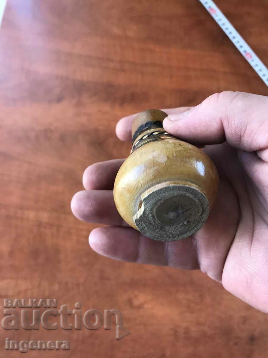 SALT BOX WOOD ETHNICITY PYROGRAPH DRAWING ANCIENT VERA - 5