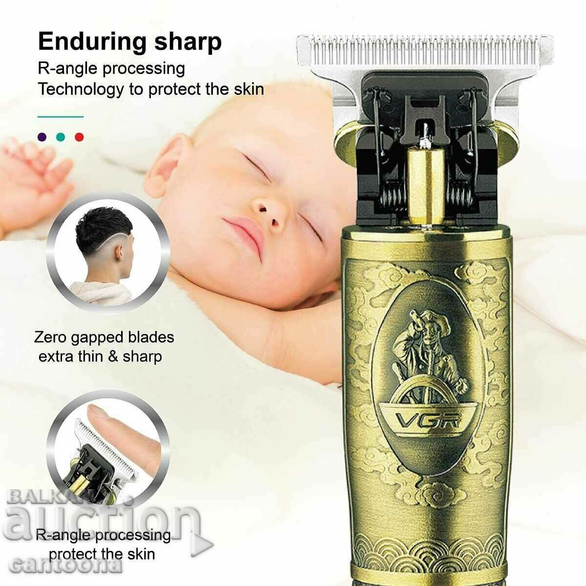 VGR V-091 cordless hair trimmer, metal blade, USB - 6 VGR V-091 cordless hair trimmer, metal blade, USB - 6