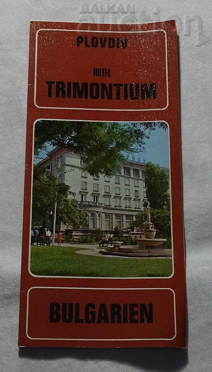 PLOVDIV HOTEL TRIMONTZIUM GERMAN LANGUAGE 197..y.