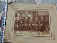 Photo cardboard old family name DM 1