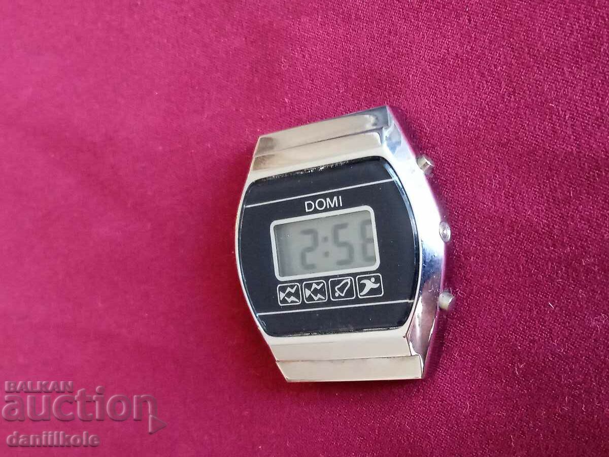 *$*Y*$* OLD DOMI ELECTRONIC CLOCK - WORKING *$*Y*$* - 6 *$*Y*$* OLD DOMI ELECTRONIC CLOCK - WORKING *$*Y*$* - 6