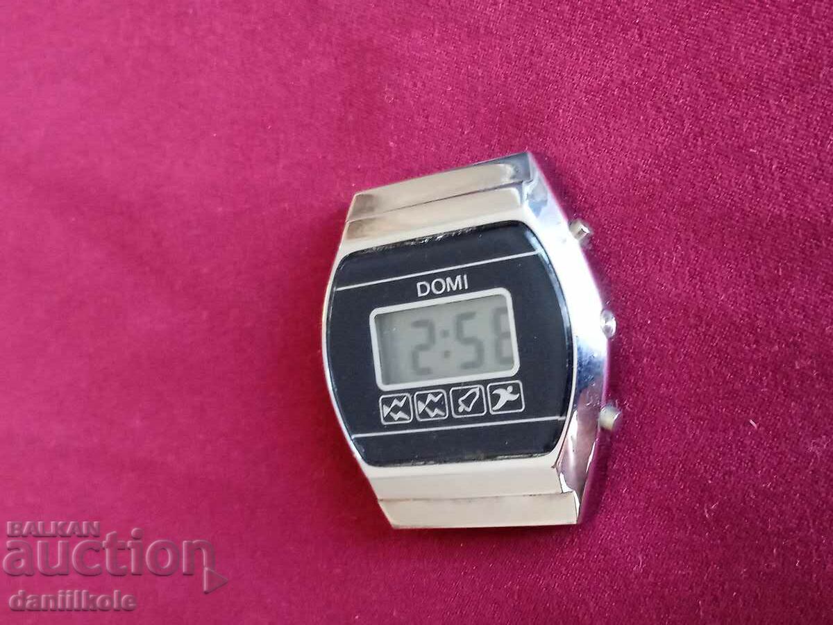 *$*Y*$* OLD DOMI ELECTRONIC CLOCK - WORKING *$*Y*$* - 7 *$*Y*$* OLD DOMI ELECTRONIC CLOCK - WORKING *$*Y*$* - 7