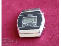 *$*Y*$* OLD DOMI ELECTRONIC CLOCK - WORKING *$*Y*$*