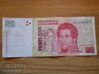 20 pesos 2008 - Argentina (VF)