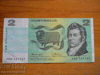 2 Dollars 1974 / 1985 - Australia ( VF )