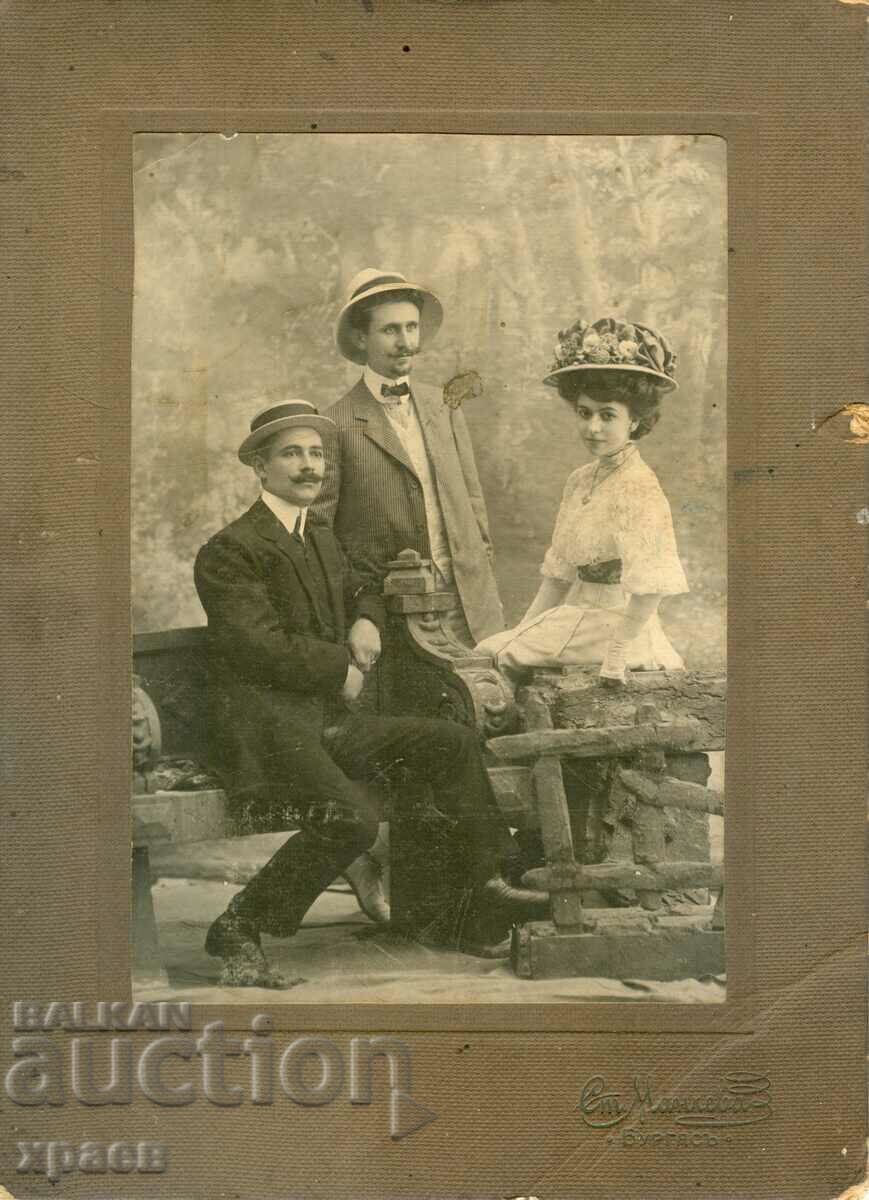 OLD PHOTO - CARDBOARD - ST. MANCHEVA - BURGAS - G096 OLD PHOTO - CARDBOARD - ST. MANCHEVA - BURGAS - G096