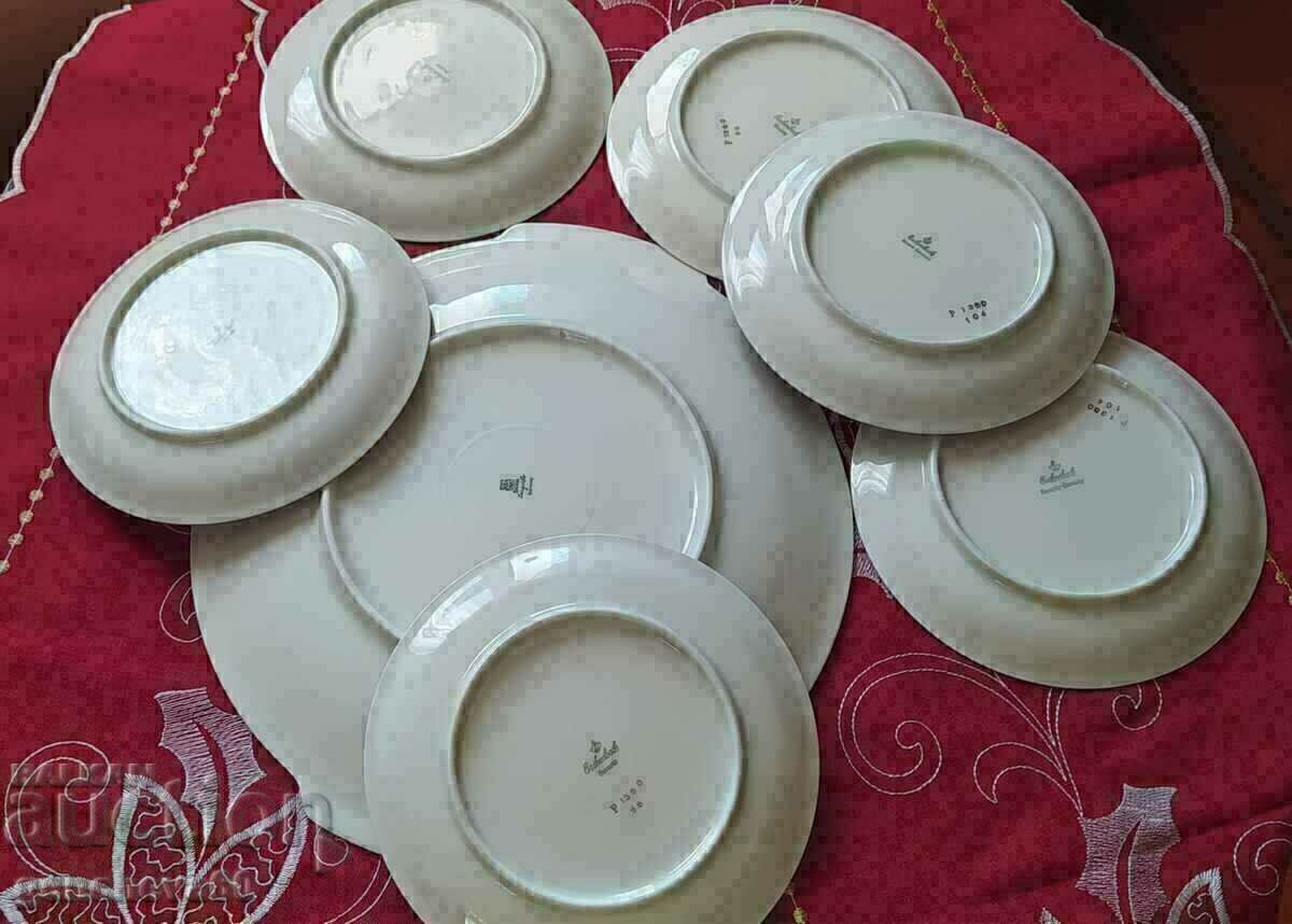 Delivery of Bavaria Porcelain Cake Service, Gold Rim Delivery of Bavaria Porcelain Cake Service, Gold Rim