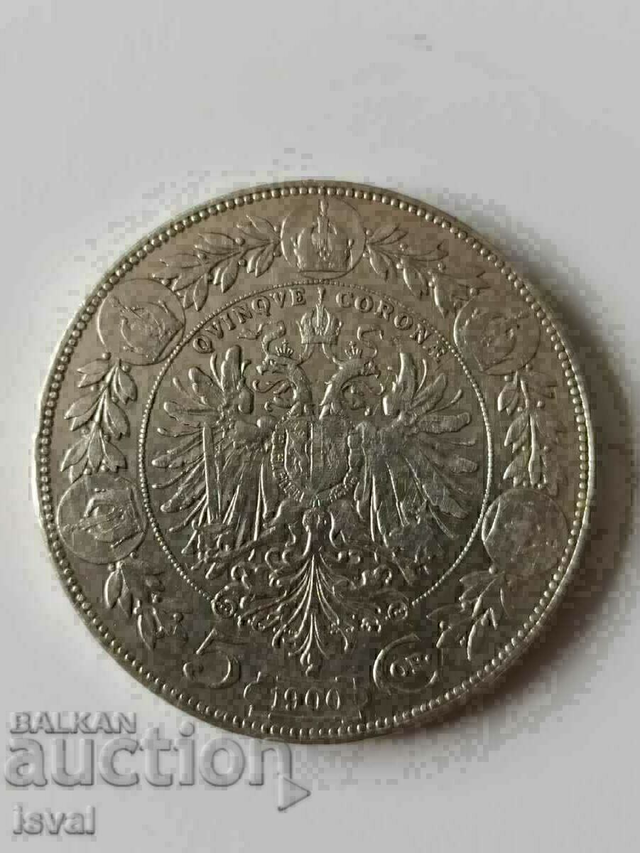 5 Crowns - 1900 - Austria 5 Crowns - 1900 - Austria