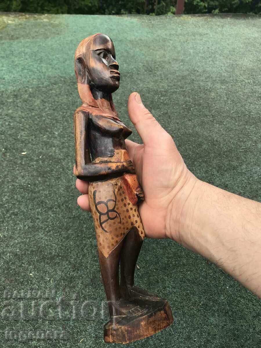 FIGURA LEMN PLASTIC SCULPTURA STATUETA SCULPTURA ABONS cu preț 86.00 BGN | € 43.97