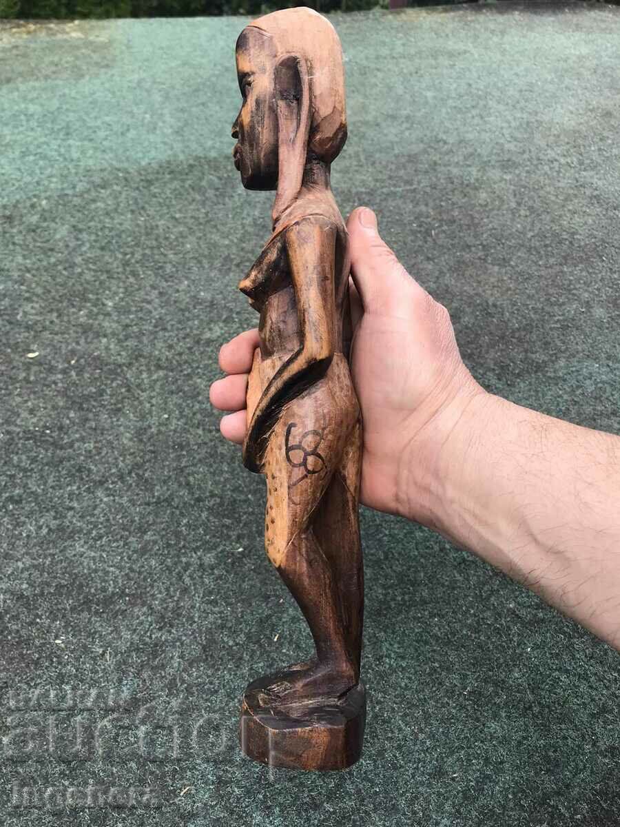 Livrarea FIGURA LEMN PLASTIC SCULPTURA STATUETA SCULPTURA ABONS