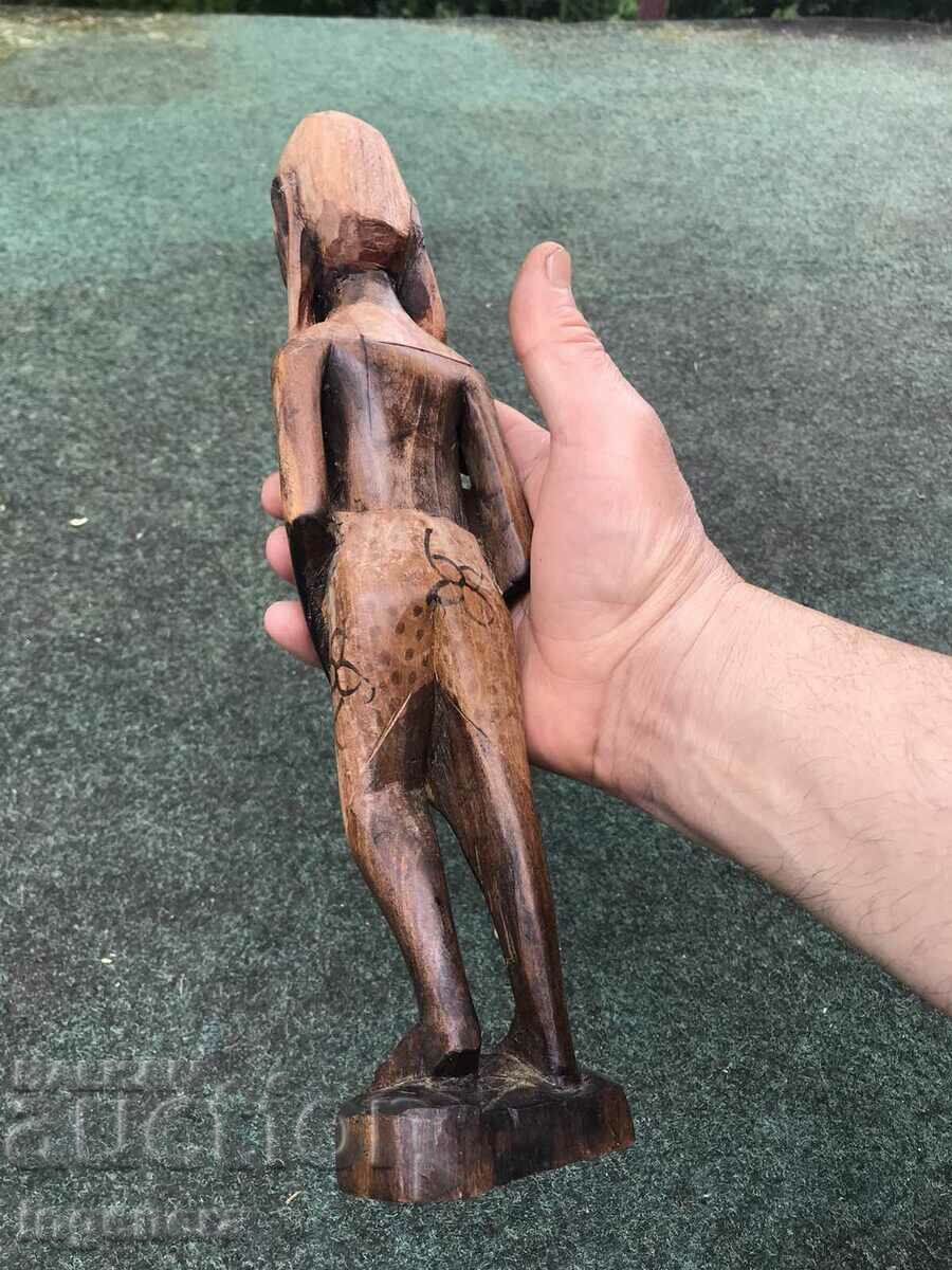FIGURA LEMN PLASTIC SCULPTURA STATUETA SCULPTURA ABONS - 6