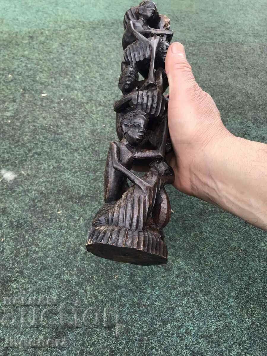 Delivery of FIGURE WOOD PLASTIC CARVING STATUETTE SCULPTURE EBONY