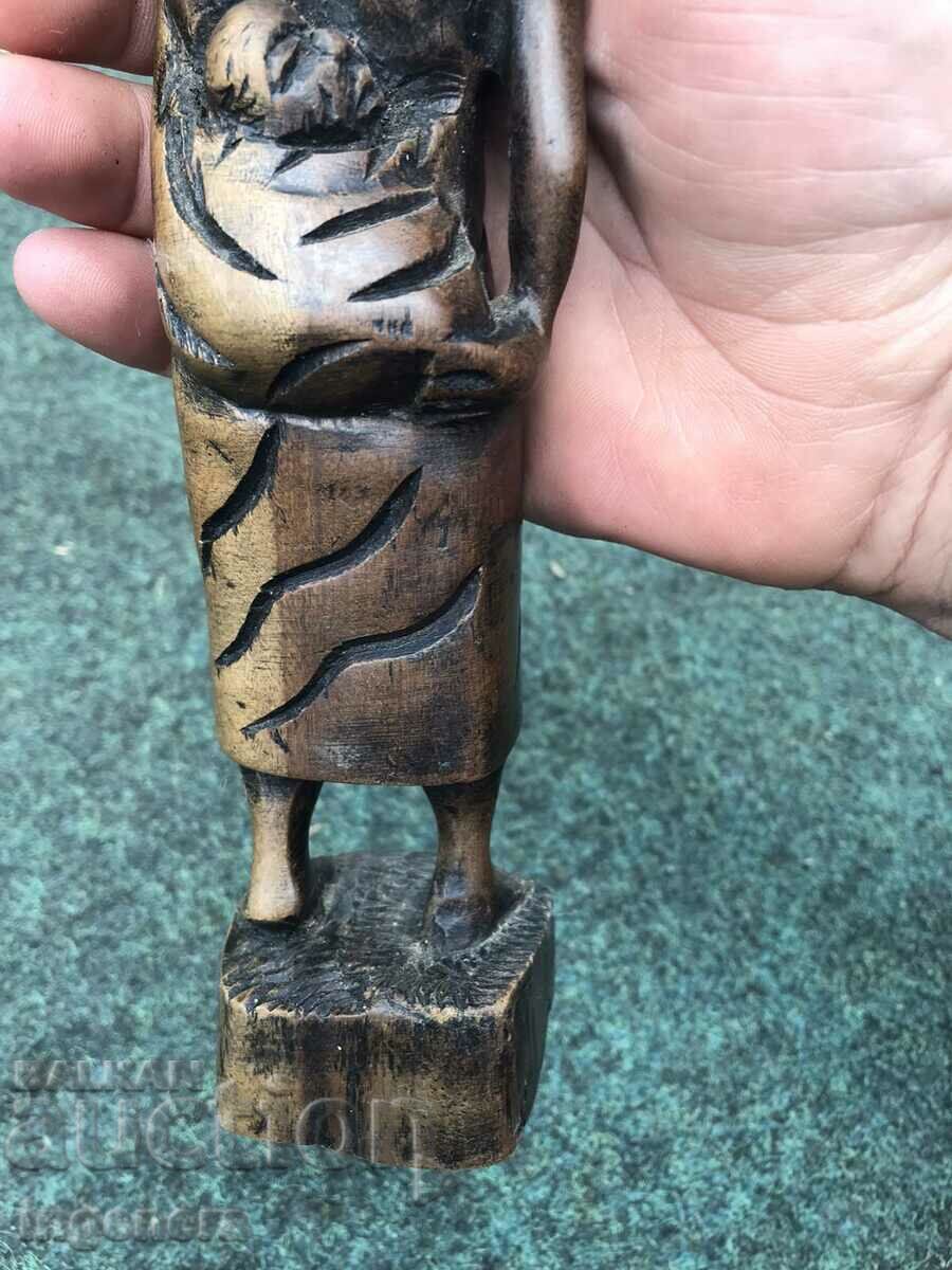 FIGURE WOOD PLASTIC CARVING STATUETTE SCULPTURE EBONY - 6 FIGURE WOOD PLASTIC CARVING STATUETTE SCULPTURE EBONY - 6