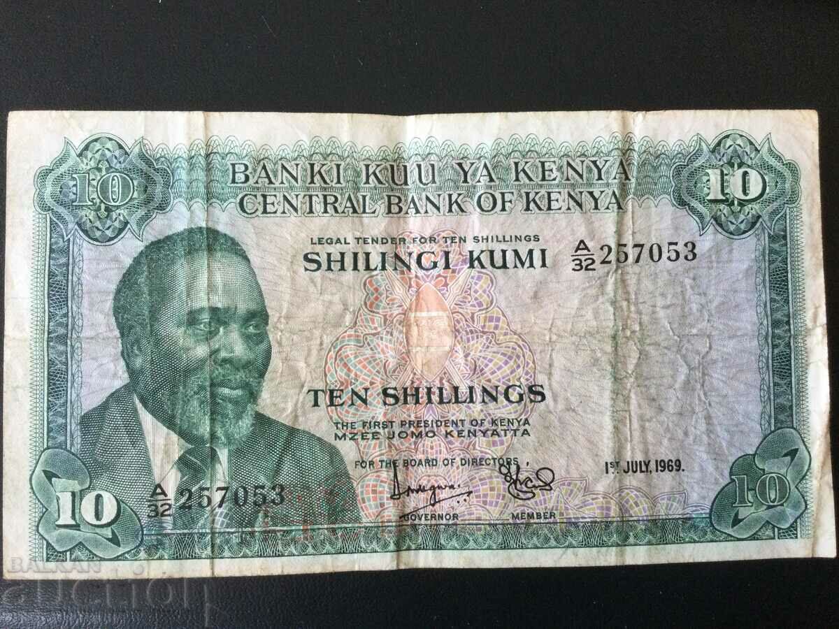 Кения 10 шилинга 1969