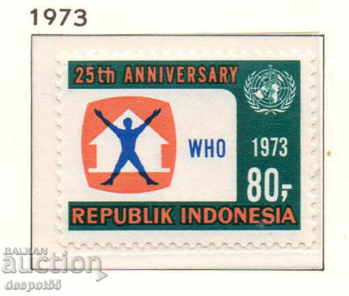 1973. Indonesia. The 25th anniversary of the W.H.O.