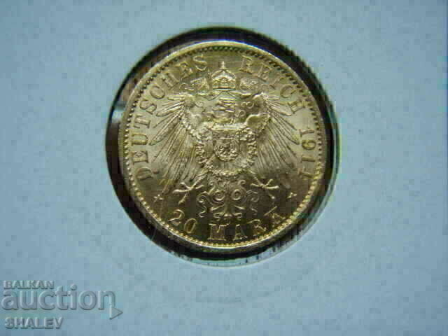 20 Marci 1914 Prusia / Germania (Prusia) / 1 - AU/Unc (aur) cu preț € 1089.89 | 2131.64 BGN 20 Marci 1914 Prusia / Germania (Prusia) / 1 - AU/Unc (aur) cu preț € 1089.89 | 2131.64 BGN