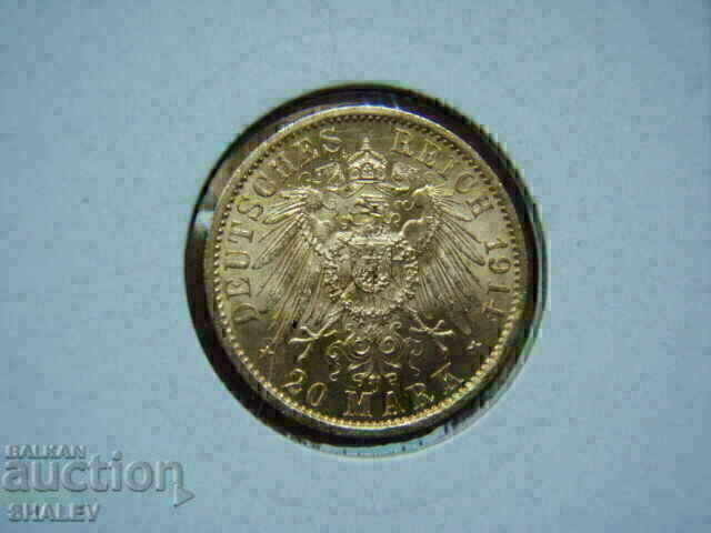 Auction  20 Mark 1914 Prussia / Germany (Prussia) / 1 - AU/Unc (gold)