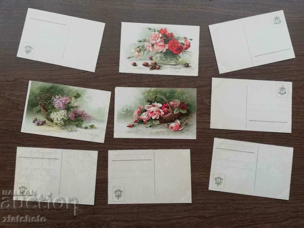 Postcard early 20th century. 9 number - 5 Postcard early 20th century. 9 number - 5