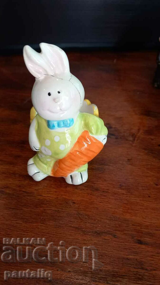 EASTER EGG HOLDER RABBIT PORCELAIN with price 7.00 BGN | € 3.58 EASTER EGG HOLDER RABBIT PORCELAIN with price 7.00 BGN | € 3.58