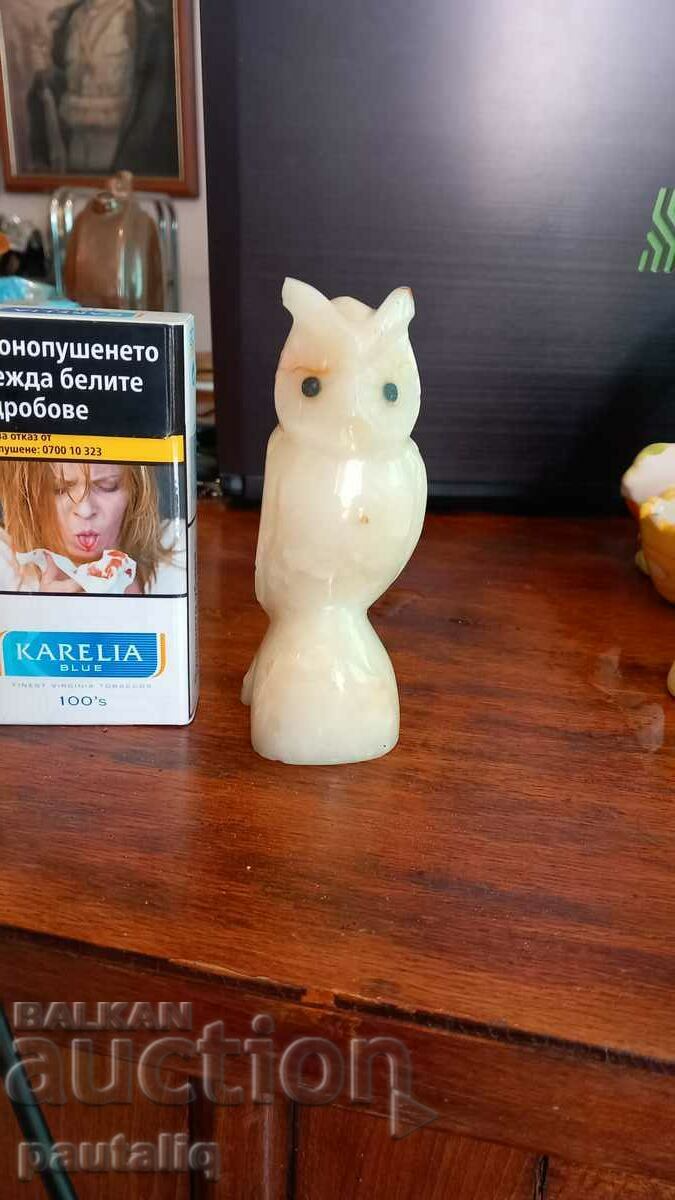 MARBLE STATUETTE OWL