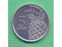(5 cent 2015 BAHAMI Islands)