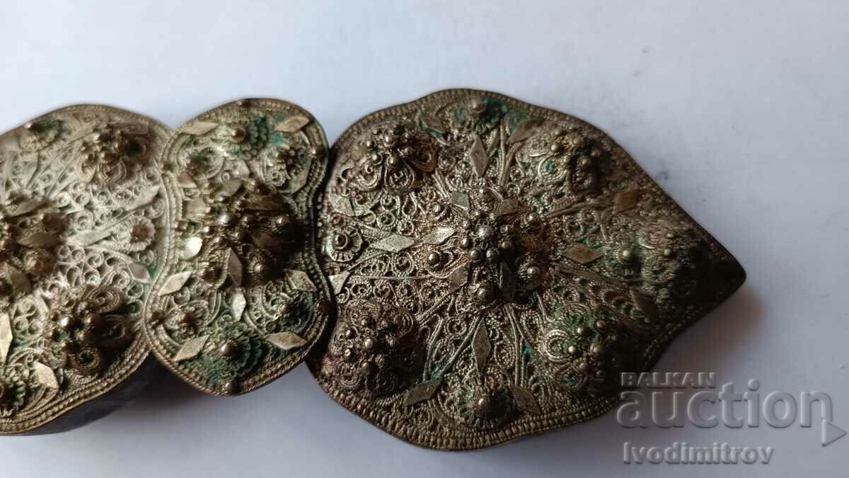 Auction Silver pafta with filigree Auction Silver pafta with filigree