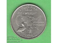 (¯` '• .¸ 25 cents 2002 P United States (Louisiana) ¸. •' ´¯)