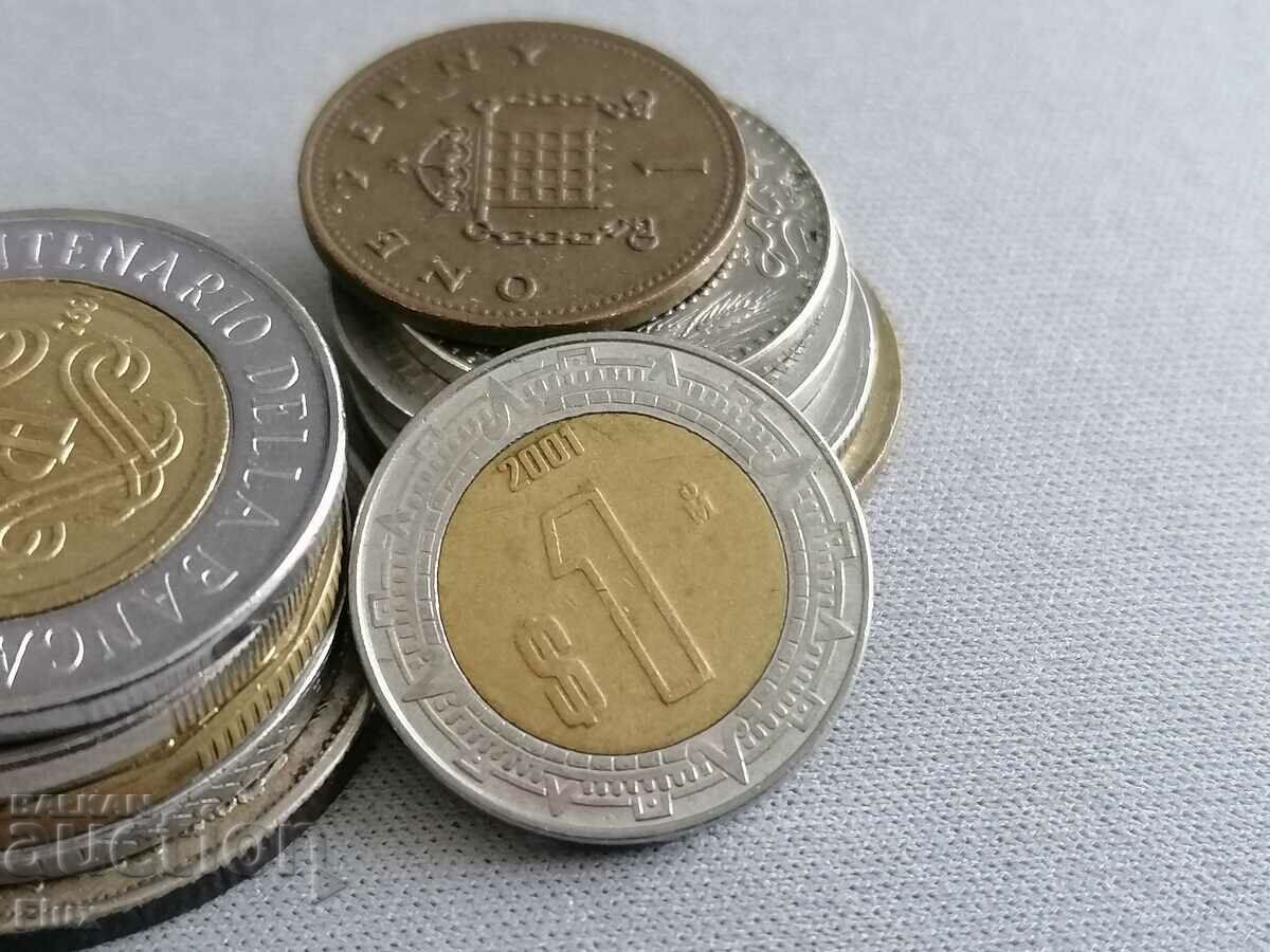 Moneda - Mexic - 1 peso 2001.