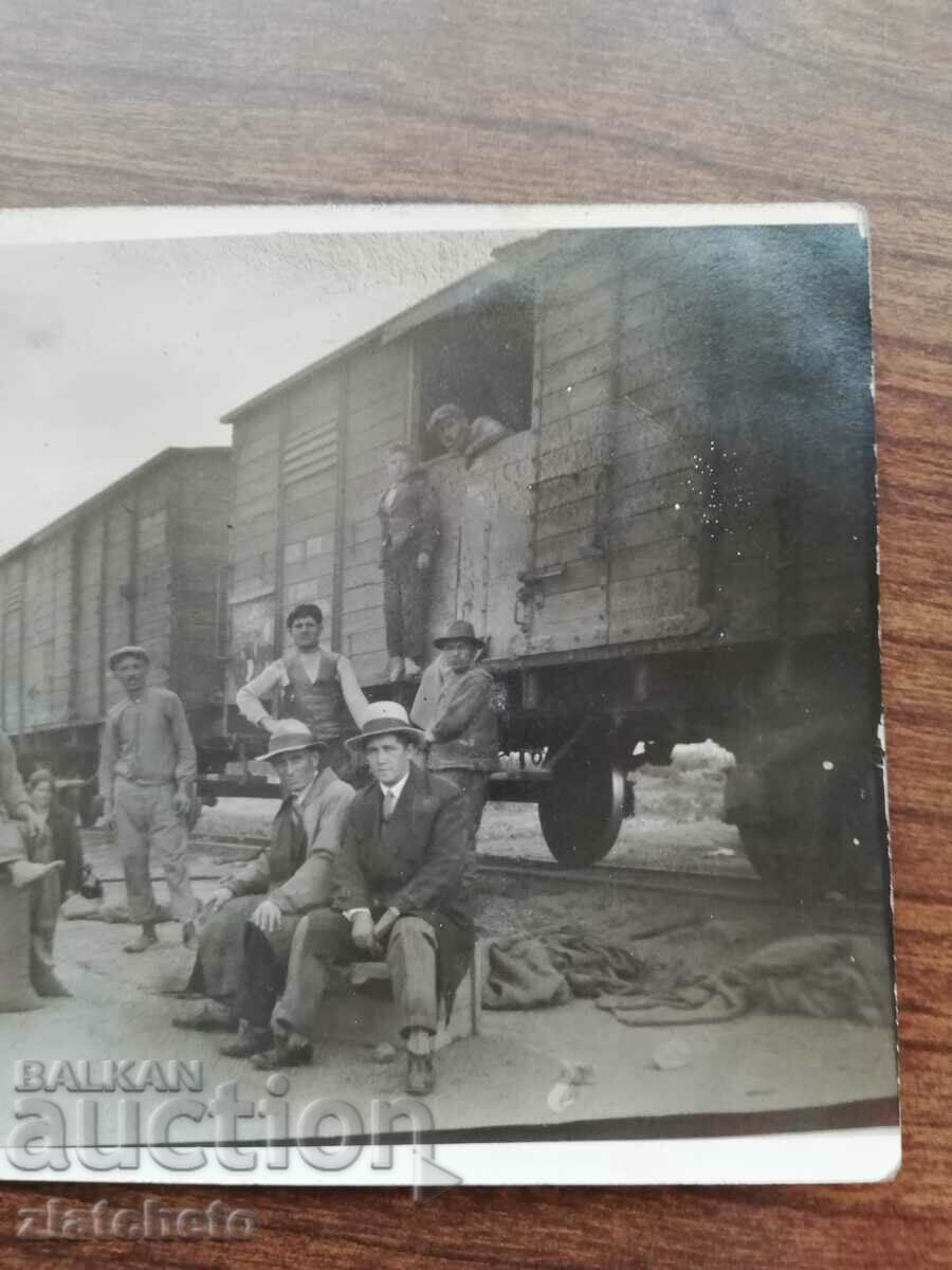 Auction Old photo Kingdom of Bulgaria - BDZ, wagons, loads Auction Old photo Kingdom of Bulgaria - BDZ, wagons, loads