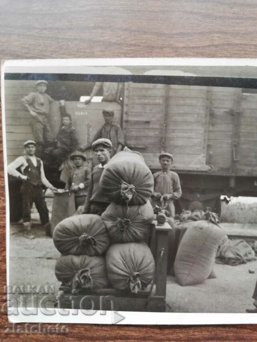 Auction Old photo Kingdom of Bulgaria - BDZ, wagons, loads Auction Old photo Kingdom of Bulgaria - BDZ, wagons, loads