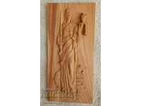 THEMIS WOOD CARVING
