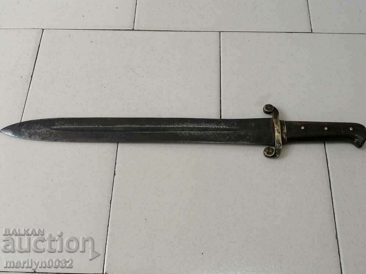 Ottoman cleaver saber scythe knife bayonet blade scabbard horn dagger with price 495.00 BGN | € 253.09