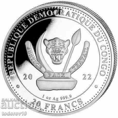 1 oz Silver Bear / World Wildlife / Congo - 2022 with price 147.99 BGN | € 75.67 1 oz Silver Bear / World Wildlife / Congo - 2022 with price 147.99 BGN | € 75.67