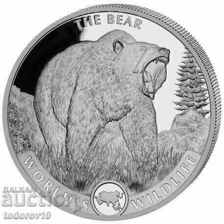 1 oz Silver Bear / World Wildlife / Congo - 2022 1 oz Silver Bear / World Wildlife / Congo - 2022