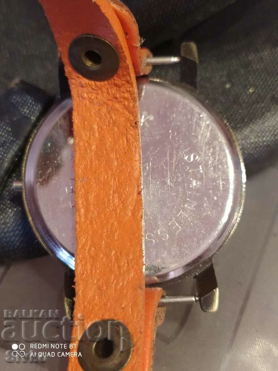 Auction Watch long orange strap Auction Watch long orange strap