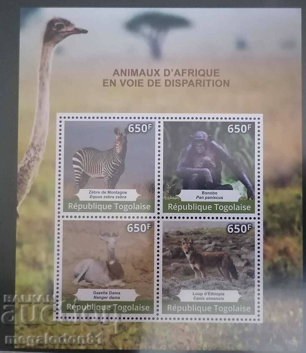 Togo - African fauna with price 20.00 BGN | € 10.23 Togo - African fauna with price 20.00 BGN | € 10.23