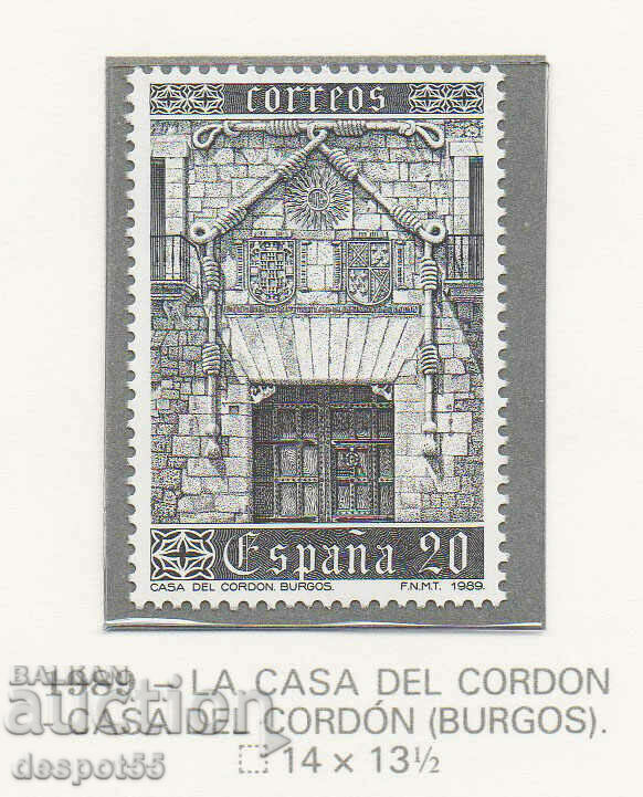 1989. Spania. Casa del Cordon, Burgos (Palatul Constabililor)