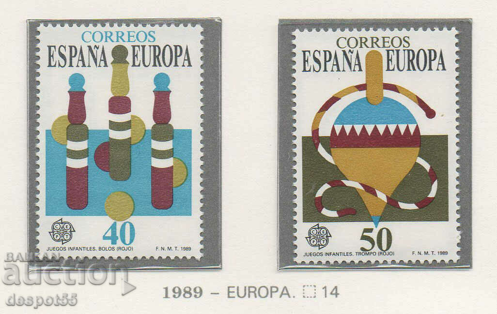 1989. Spania. Europa - Jocuri pentru copii.