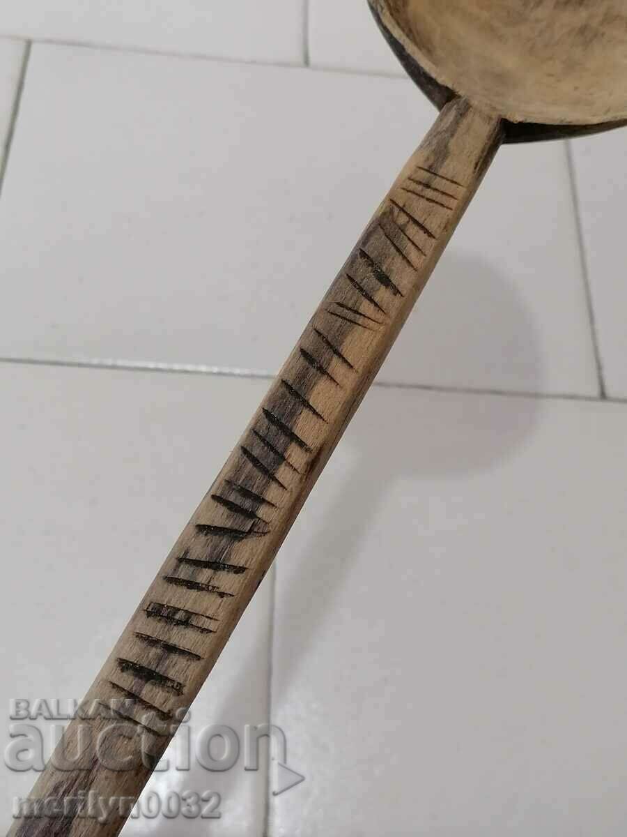 Old wooden spoon, the wooden one, - 6 Old wooden spoon, the wooden one, - 6