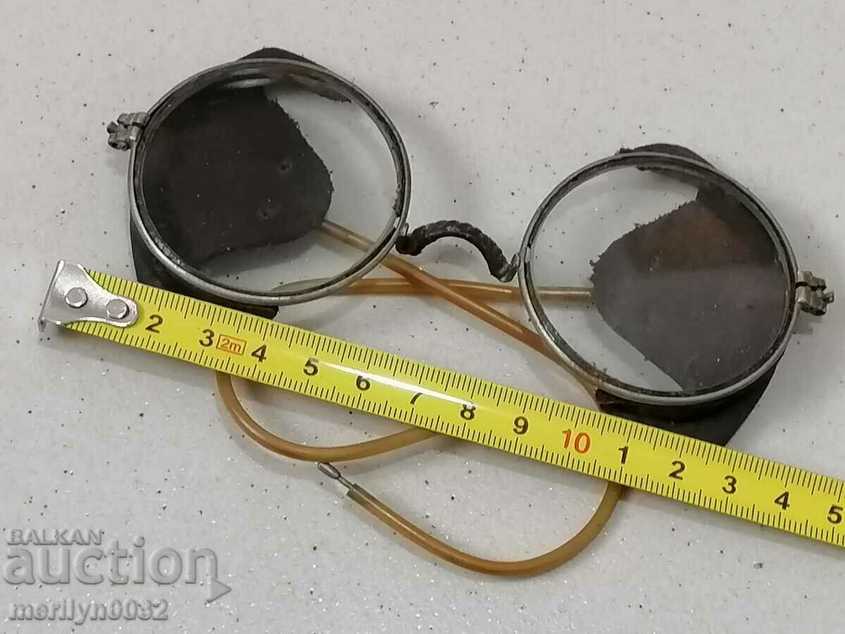 Παράδοση Ανοιχτά γυαλιά ποδηλάτου αυτοκινήτου της δεκαετίας του 1920 Παράδοση Ανοιχτά γυαλιά ποδηλάτου αυτοκινήτου της δεκαετίας του 1920