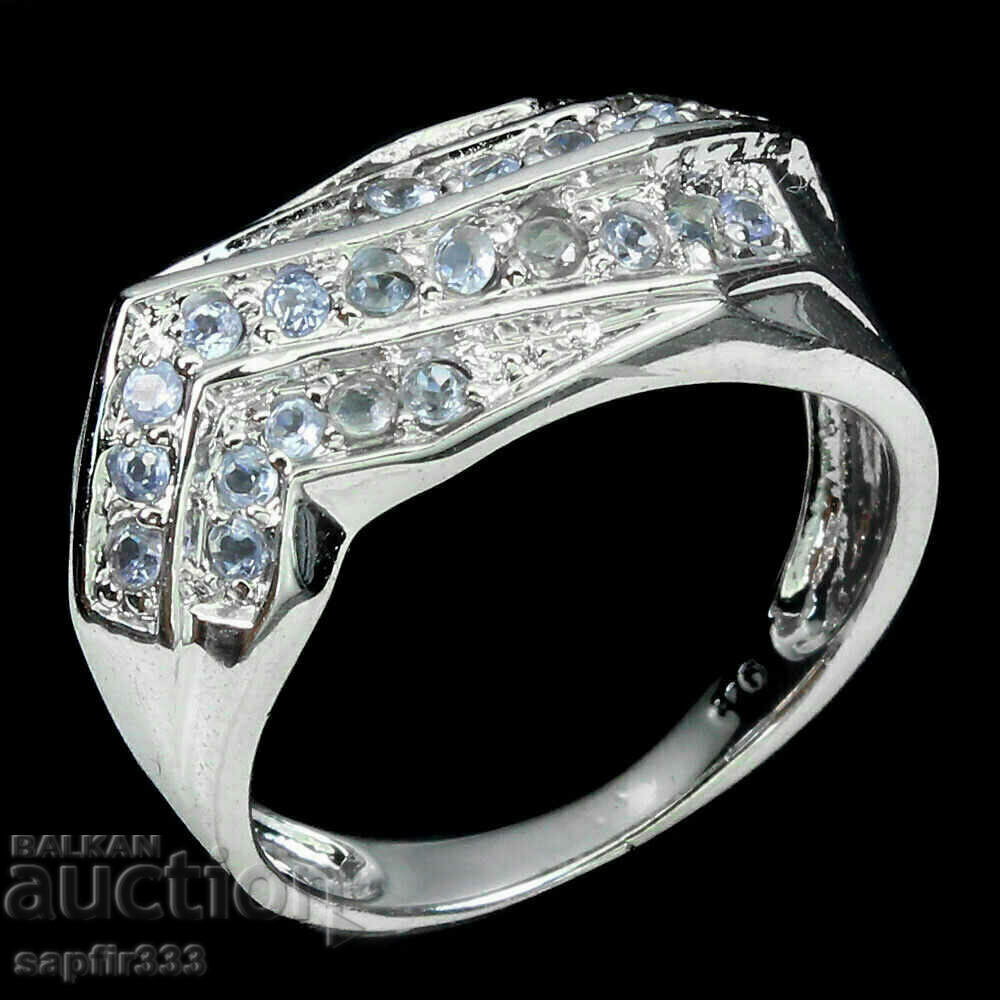 DESIGNER ELEGANT RING WITH NATURAL TANZANITES with price 278.00 BGN | € 142.14 DESIGNER ELEGANT RING WITH NATURAL TANZANITES with price 278.00 BGN | € 142.14