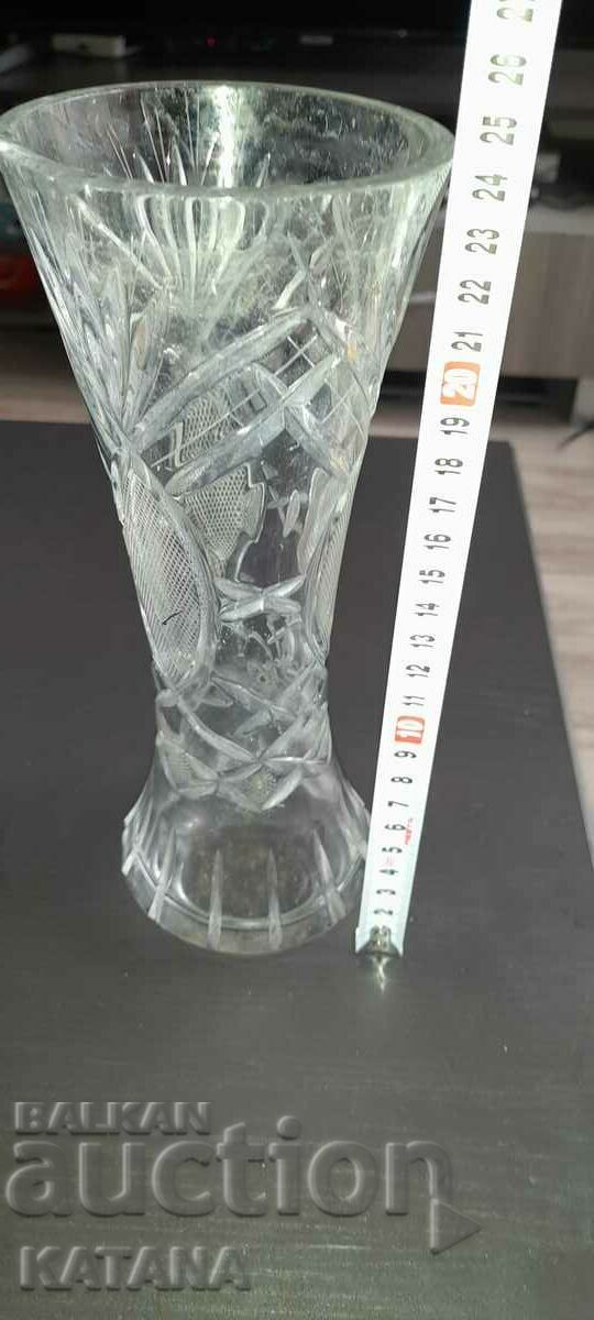 Glass vase with price 12.00 BGN | € 6.14