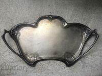 VMF / WMF Large silver-plated tray Art New