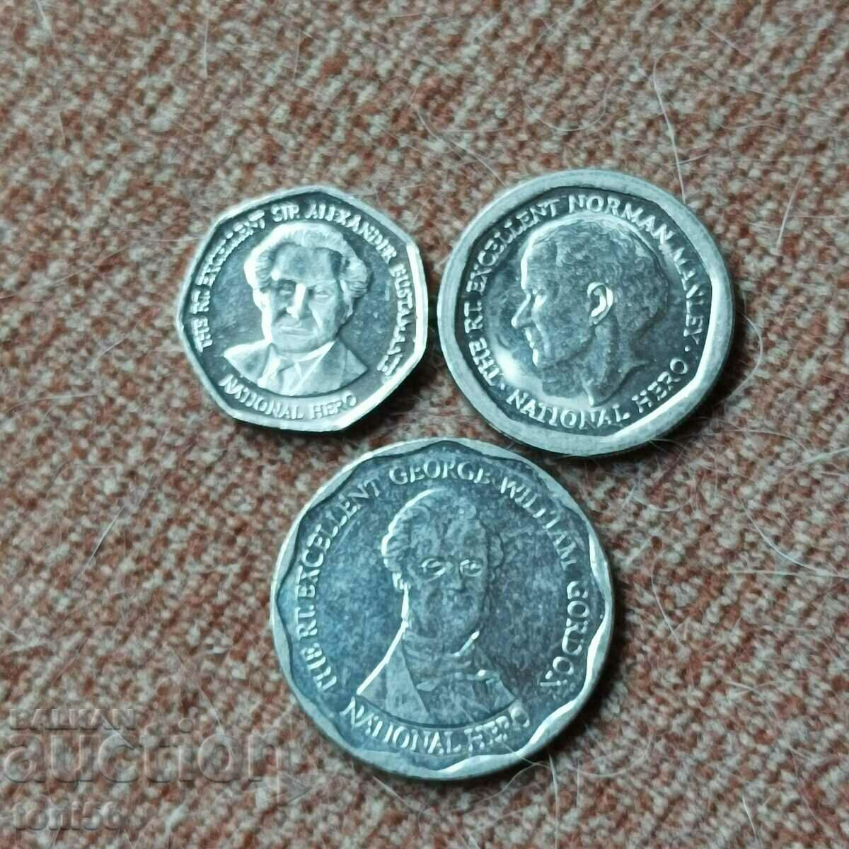 Jamaica 1, 5 și 10 dolari 1995/2012 UNC