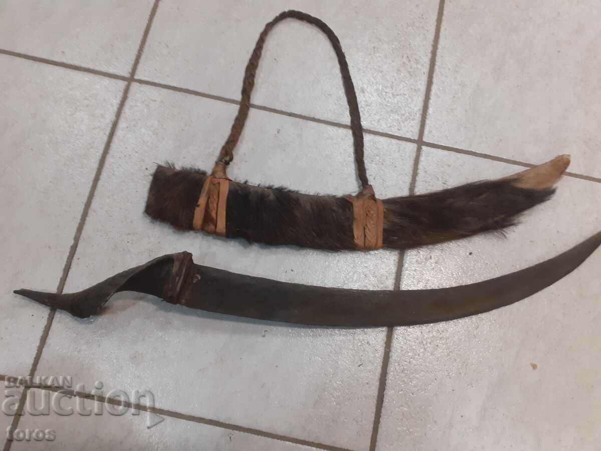 Veche sabie egipteană autentică, scimitar, sabie, cuțit, lamă - 7