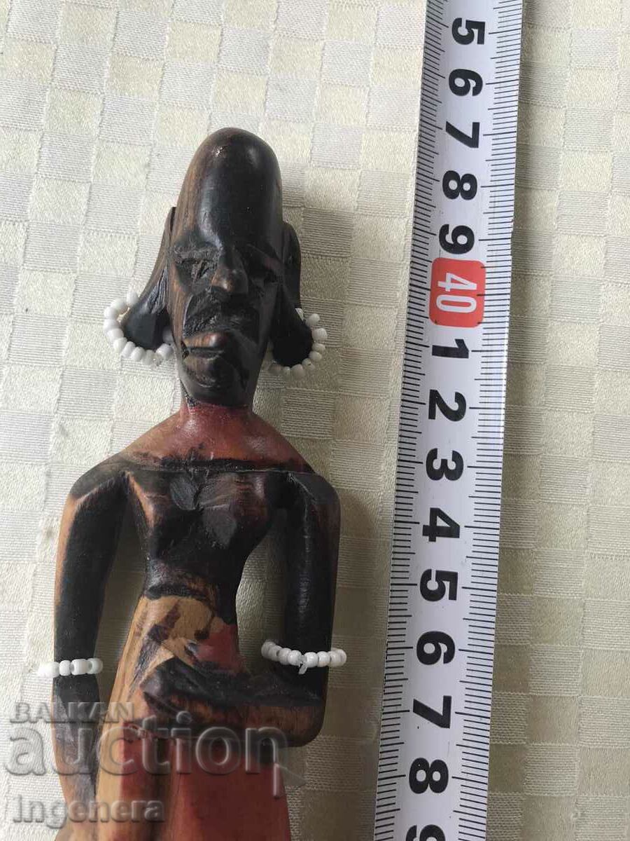 FIGURE WOOD PLASTIC CARVING STATUETTE SCULPTURE EBONY - 5 FIGURE WOOD PLASTIC CARVING STATUETTE SCULPTURE EBONY - 5